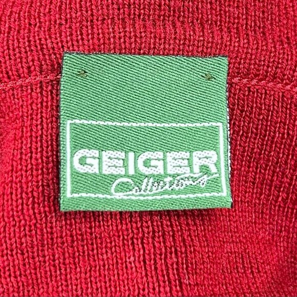 Geiger Collections Red Pure Wool Three-Button Austria Jacket Size M - Picture 4 of 12